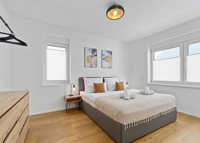 아파트 Design-apartments In Lage - Familienfreundlich - Kueche - Parkplaetze - Fahrradstellplaetze - Streaming 바트크로이즈나흐
