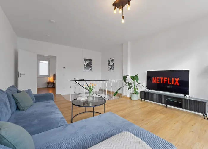 Design-apartments In Lage - Familienfreundlich - Kueche - Parkplaetze - Fahrradstellplaetze - Streaming * 바트크로이즈나흐